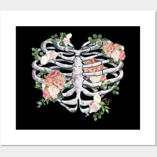 Rib Cage Floral 7 Posters and Art